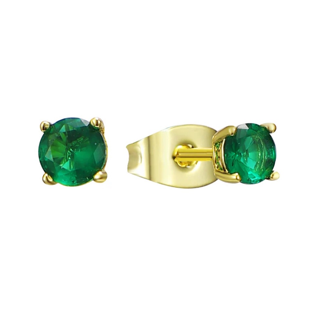 ⭐️(3/$25) EVRY JEWELS Rainforest Gold and Green Stud Earrings